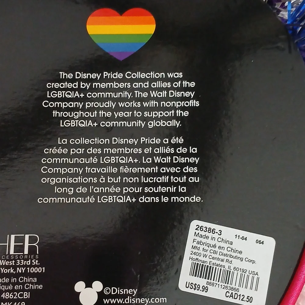 Disney Pride Collection Headbands Lot